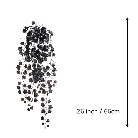 26" Black Grape Leaf Bush by Ashland®